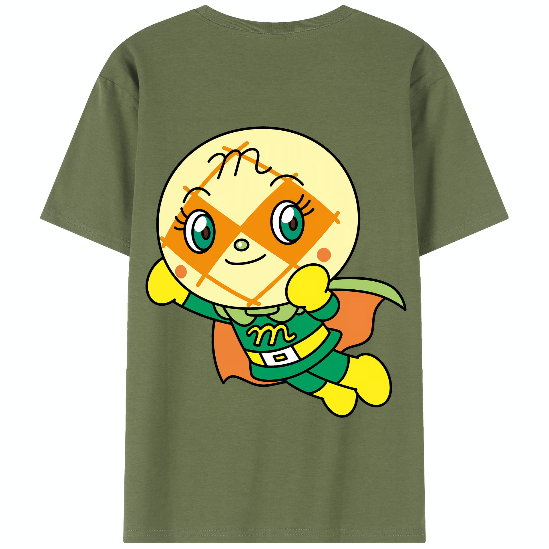 （画像用） アンパンマン Anpanman 綿100％半袖Tシャツ（背面プリント）